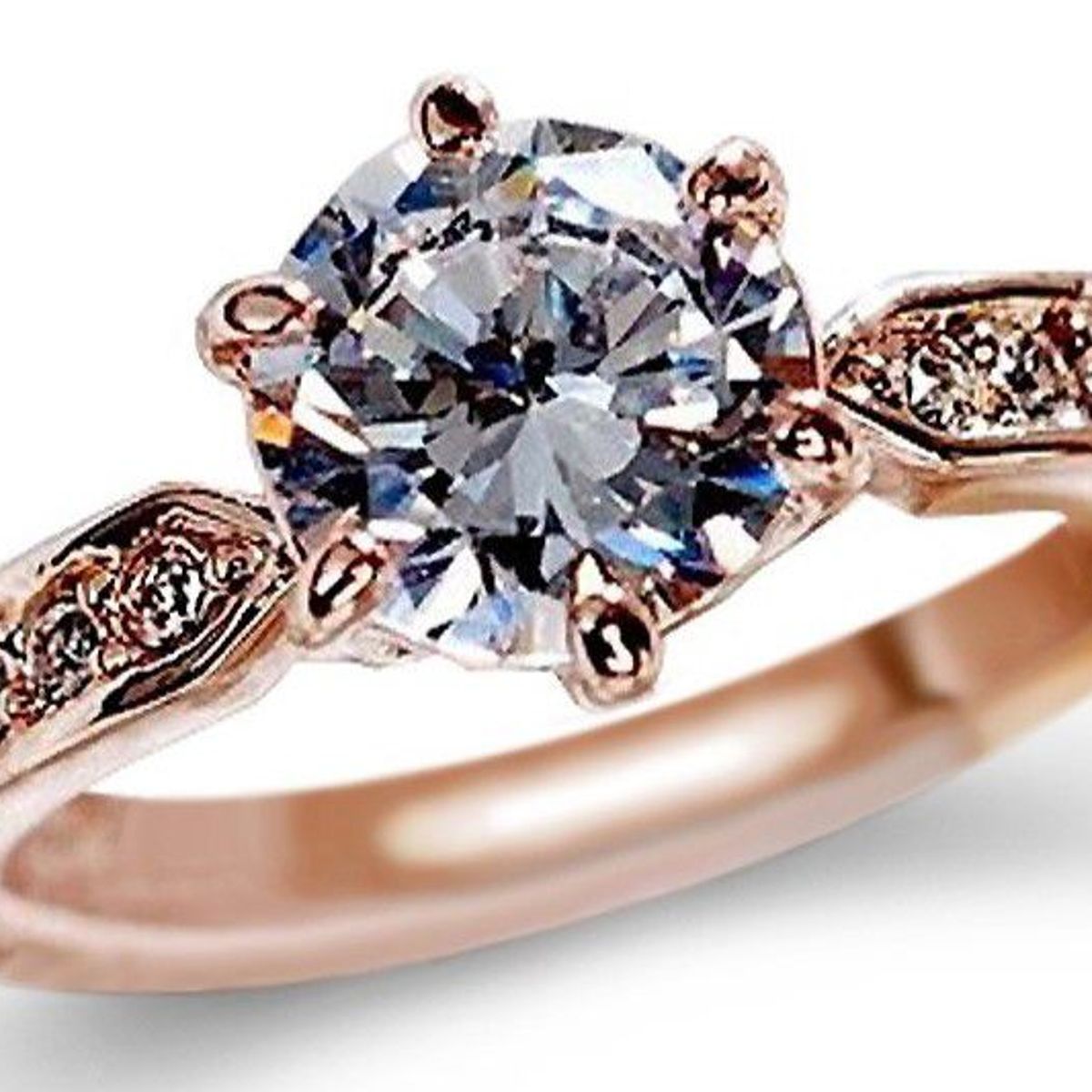 GENERICO - Anillo de Compromiso Imperial Deluxe Bañado en Oro 18K Aro - Genieka