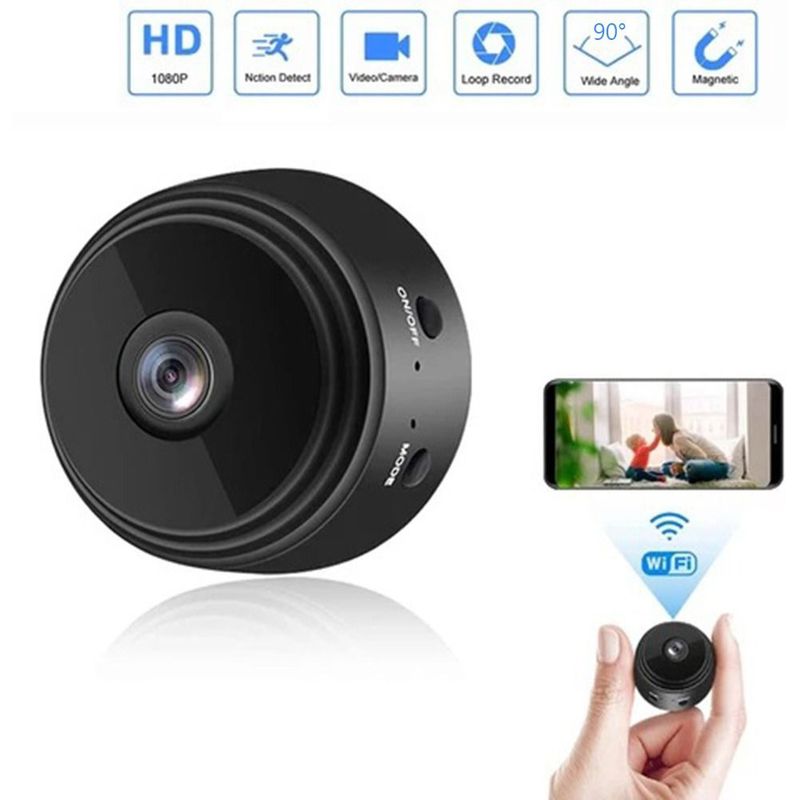 OEM - Mini Cámara Espía WiFi FHD 1080P Inalámbrica con sensor de Movimiento