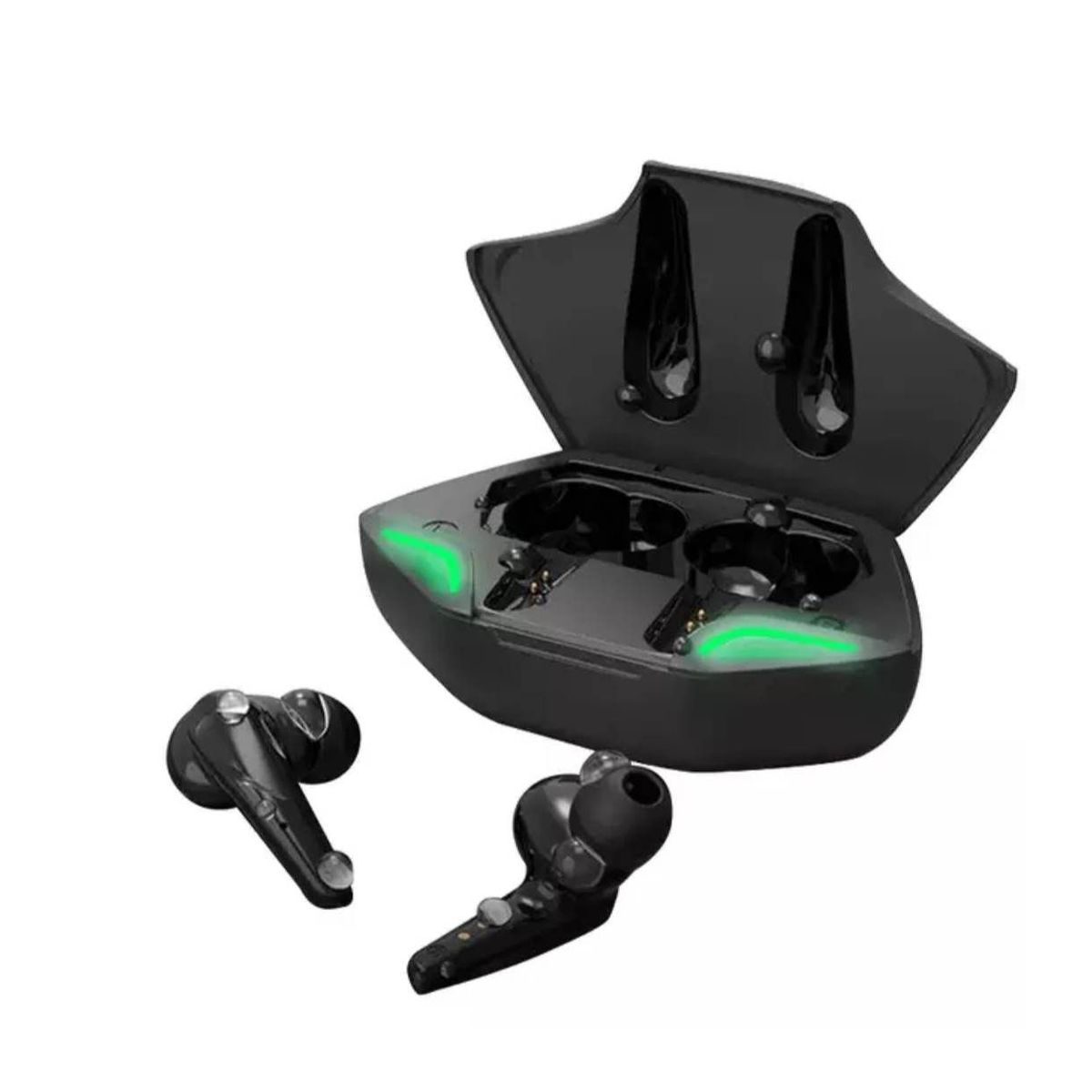 GENERICO - Audifonos Gamer Bluetooth Inalambricos Tactil y Caja Cargador Portatil