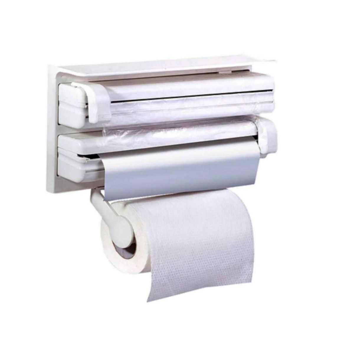 GENERICO - Dispensador de Papel Toalla 3 en 1 Aluminio