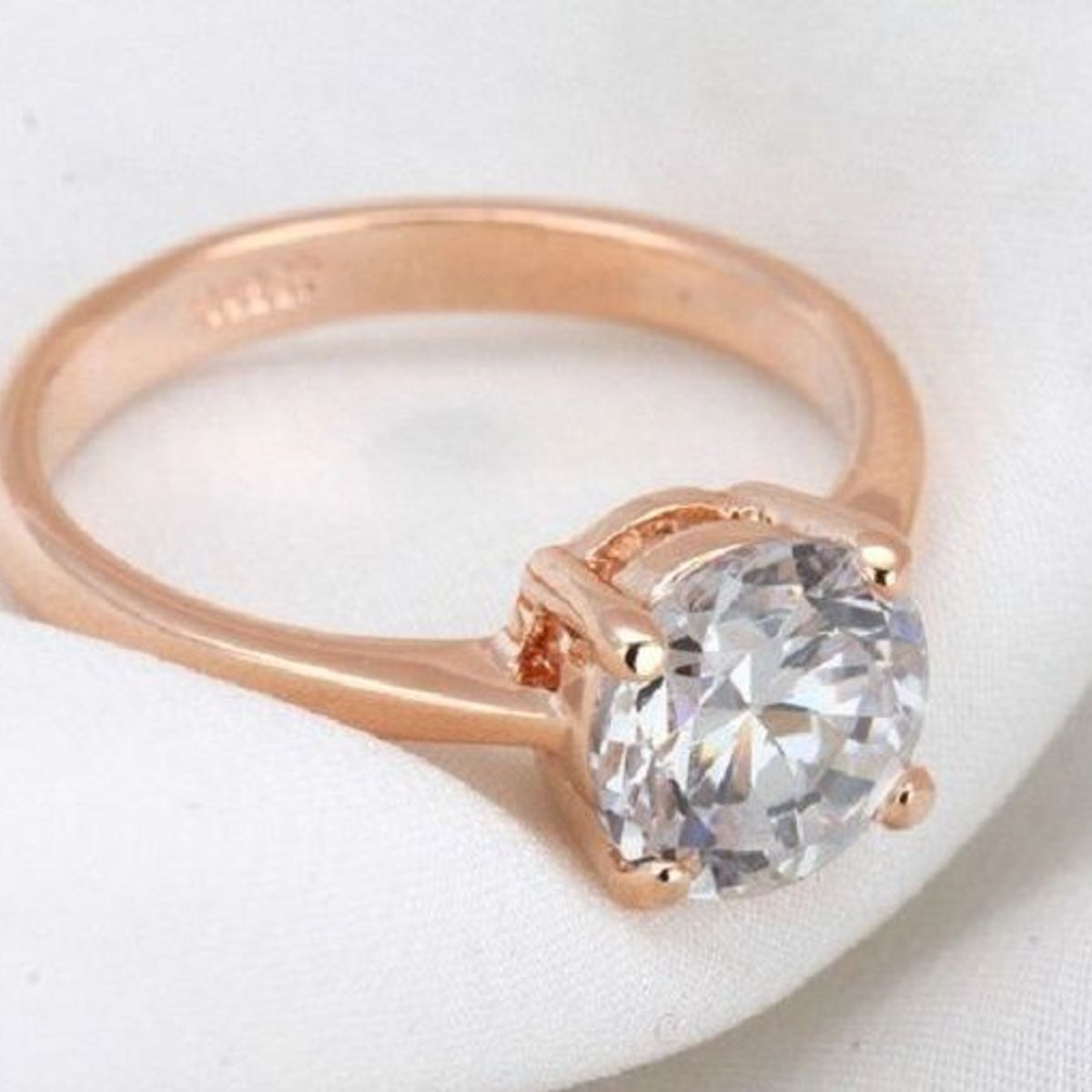 GENERICO - Anillo de Compromiso Unión Bañado en Oro 18K Aro - Genieka