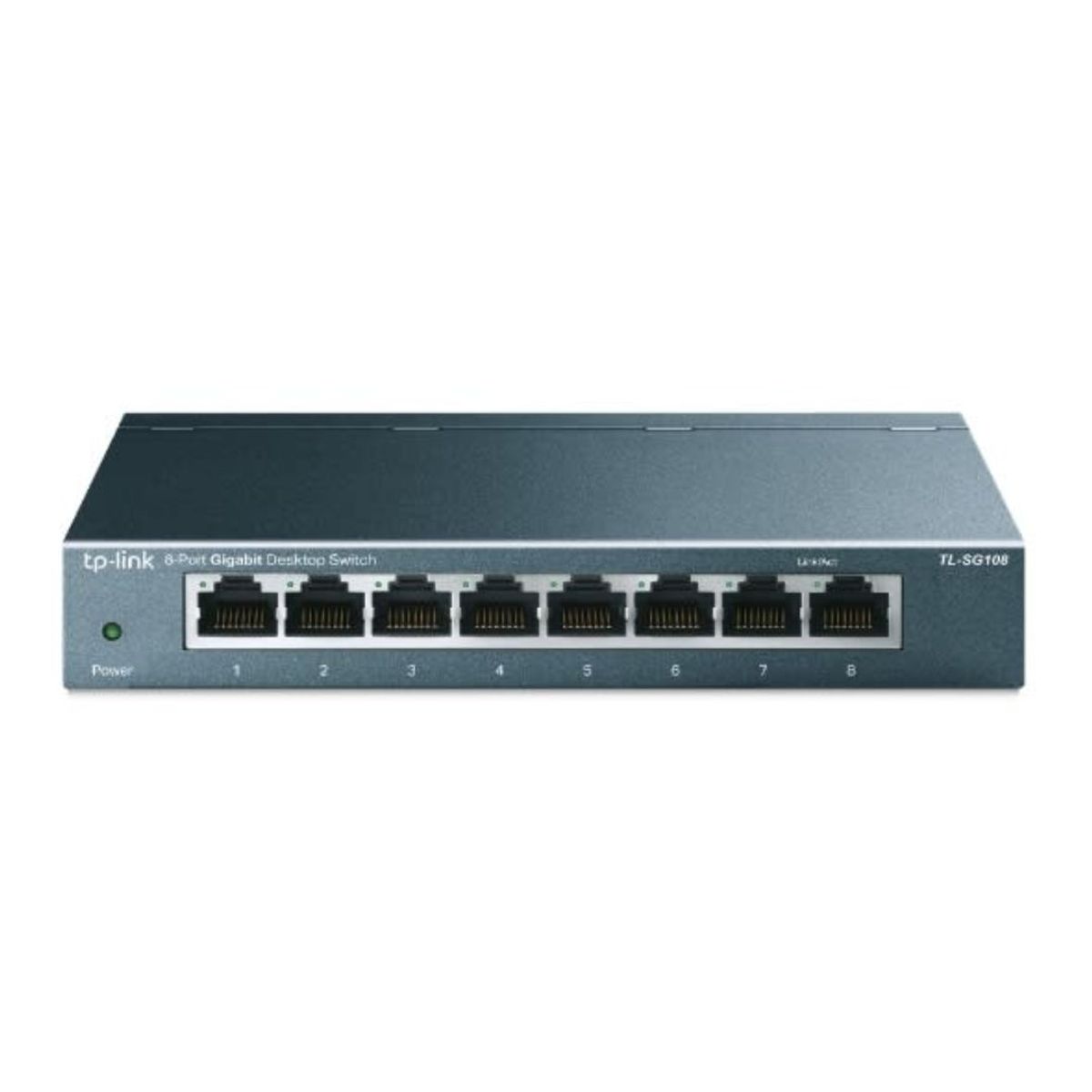 TP LINK - SWITCH TP-LINK TL-SG108, 8 PUERTOS RJ-45 GBE 10/100/1000 MBPS (1730502178)