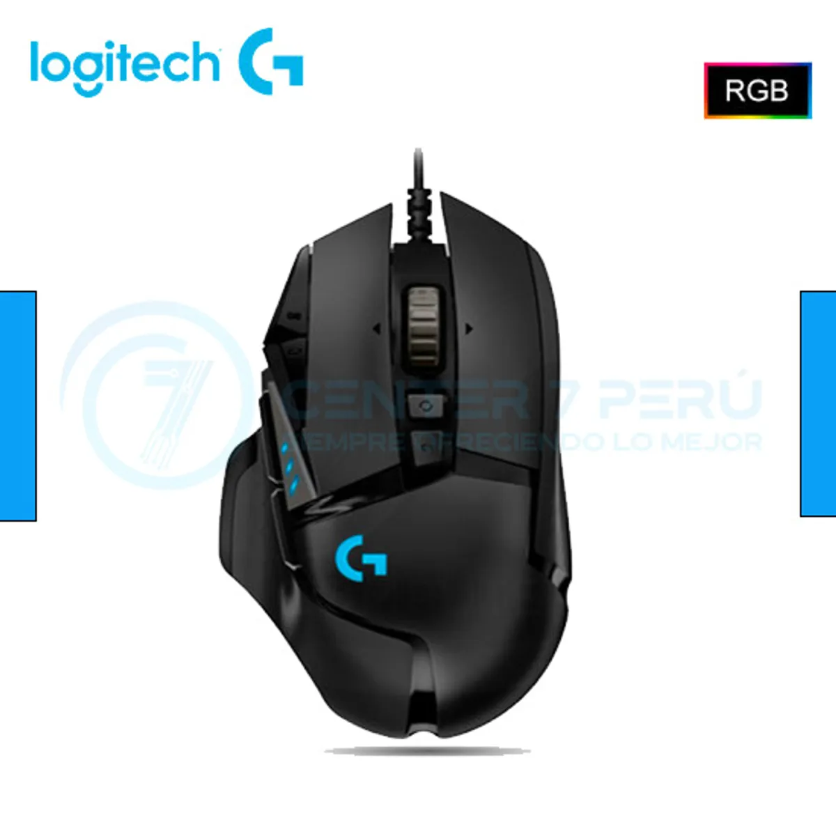 LOGITECH - MOUSE LOGITECH G502 HERO 16000 DPI RGB BLACK (910-005469)