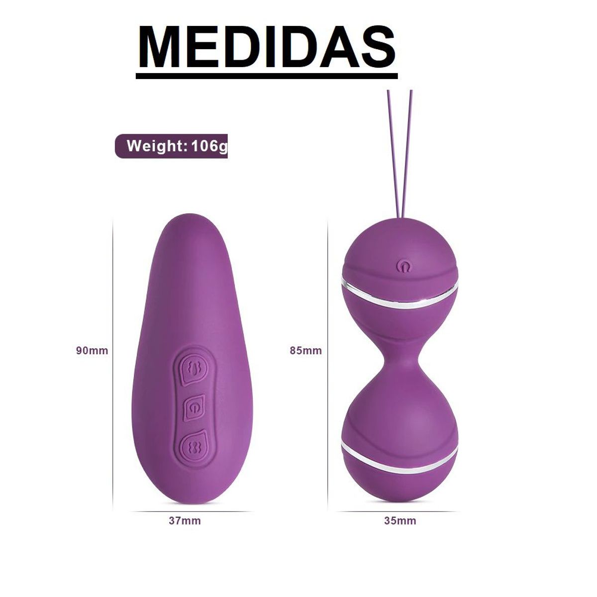 GENERICO - Vibrador a distancia 10 Velocidades con Control Remoto