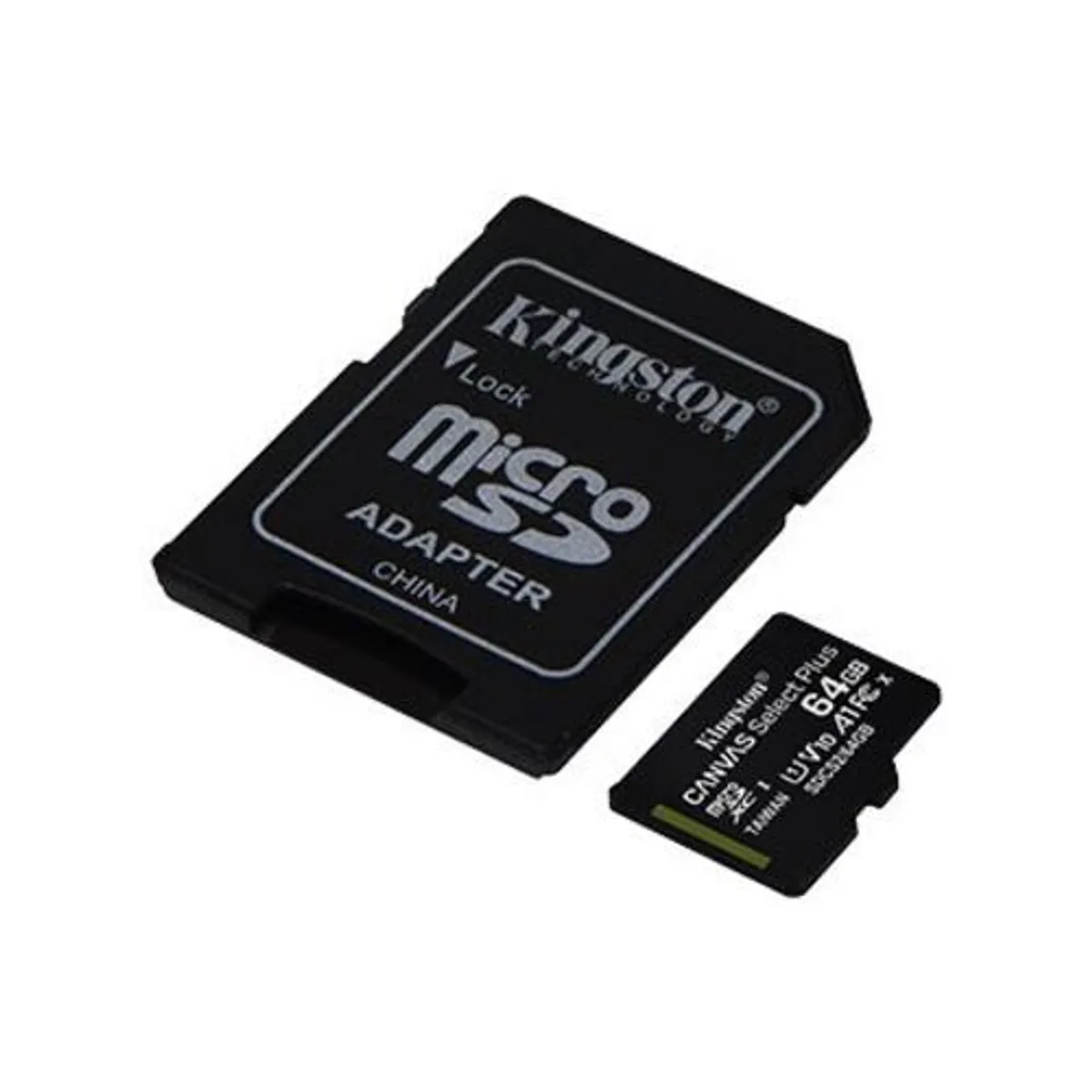 KINGSTON - MEMORIA MICRO-SD KINGSTON CANVAS SELECT 64GBU1 CON ADAPTADOR SD