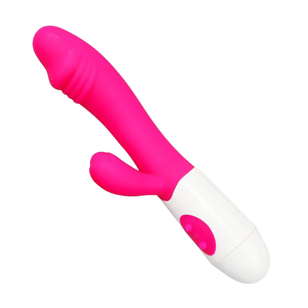GENERICO - Potente vibrador de silicona rosada 10 velocidades