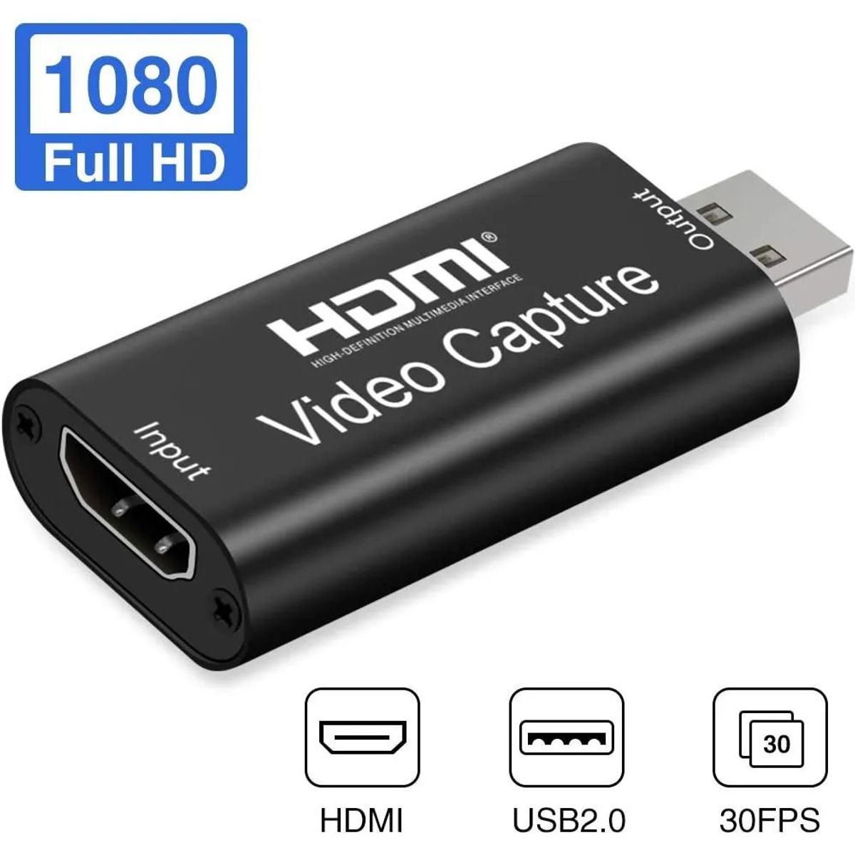 OEM - Capturador de Video HDMI a USB 1080P de Alta Definición