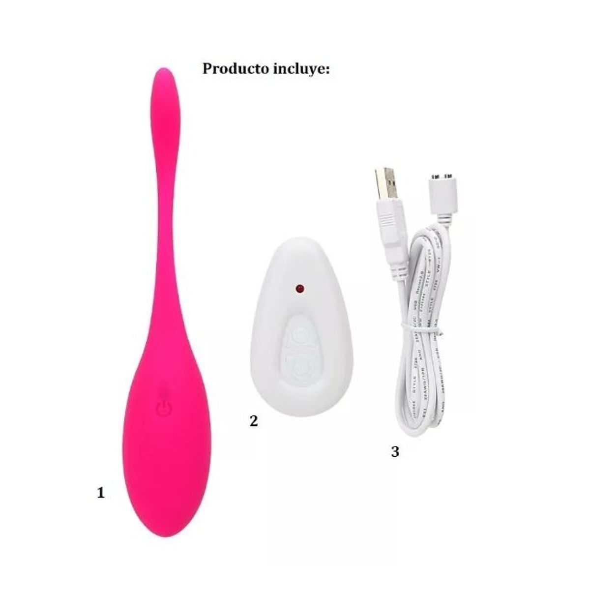 GENERICO - Vibrador rosado remoto a distancia de 19cm
