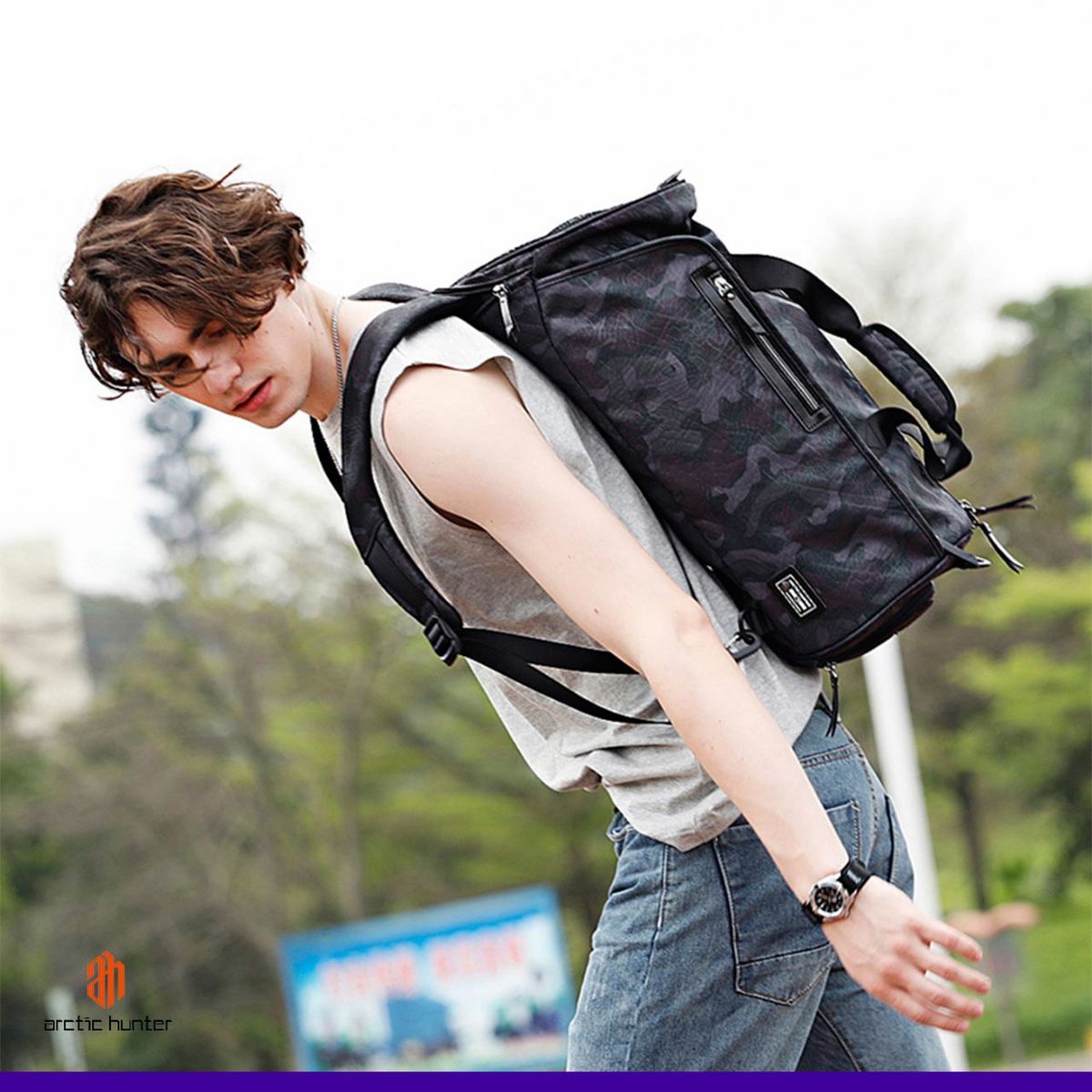 ARCTIC HUNTER - LX5 Bolso Maletin y Mochila