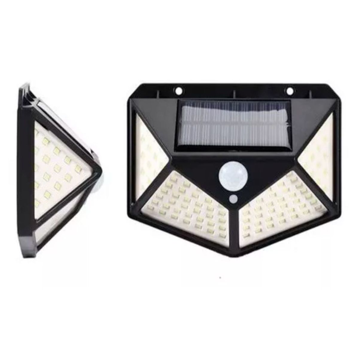 GENERICO - Foco Lampara Luz LED con Panel Solar Bateria Recargable Sensor de Movimiento