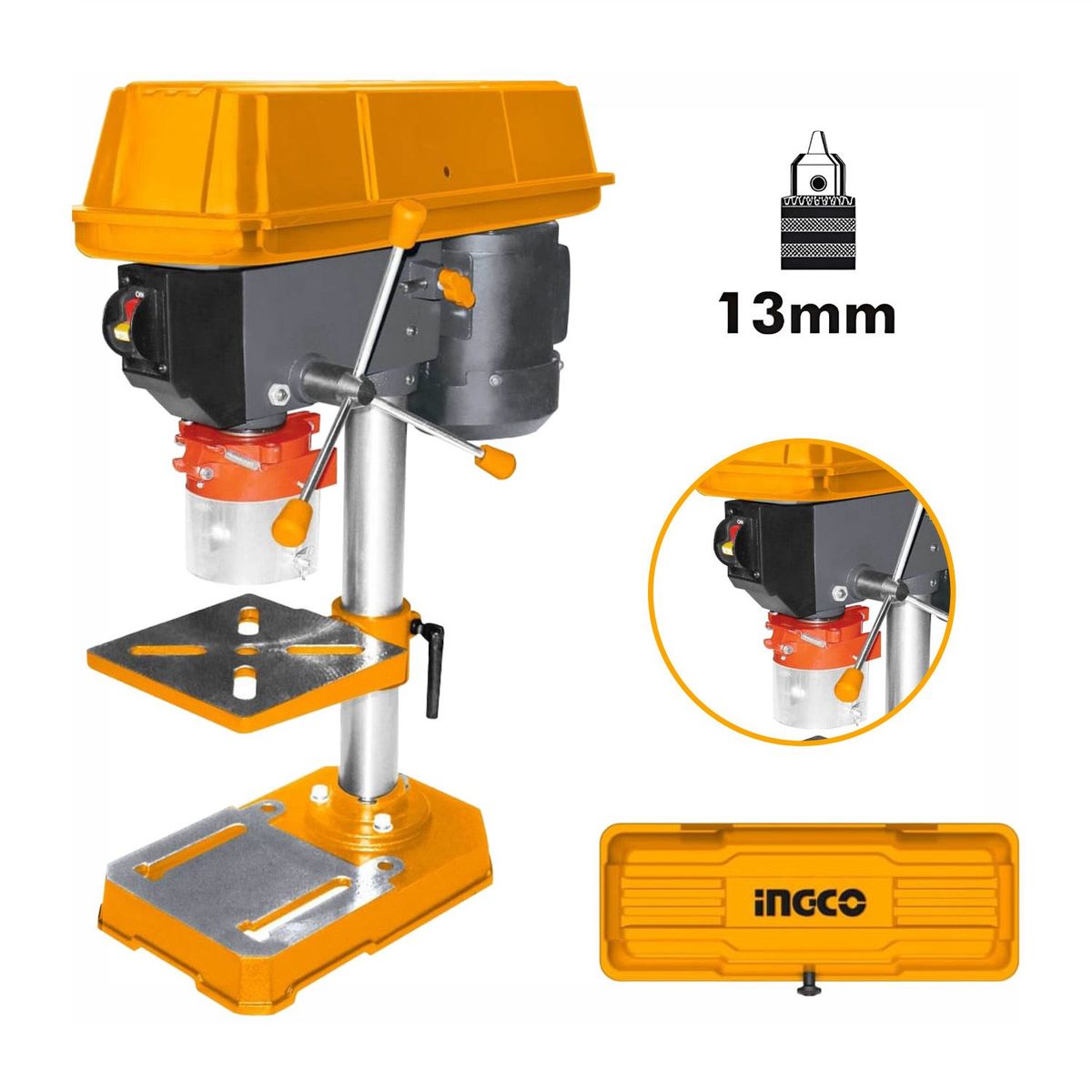 INGCO TOOLS - TALADRO DE BANCO 12 350W INDUSTRIAL 13MM ELÉCTRICO INGCO - DP133505