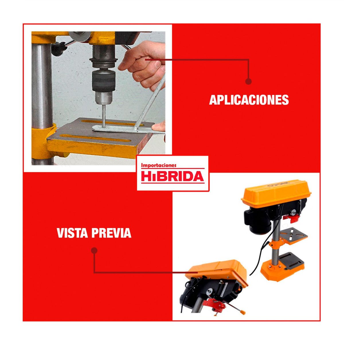 INGCO TOOLS - TALADRO DE BANCO 12 350W INDUSTRIAL 13MM ELÉCTRICO INGCO - DP133505