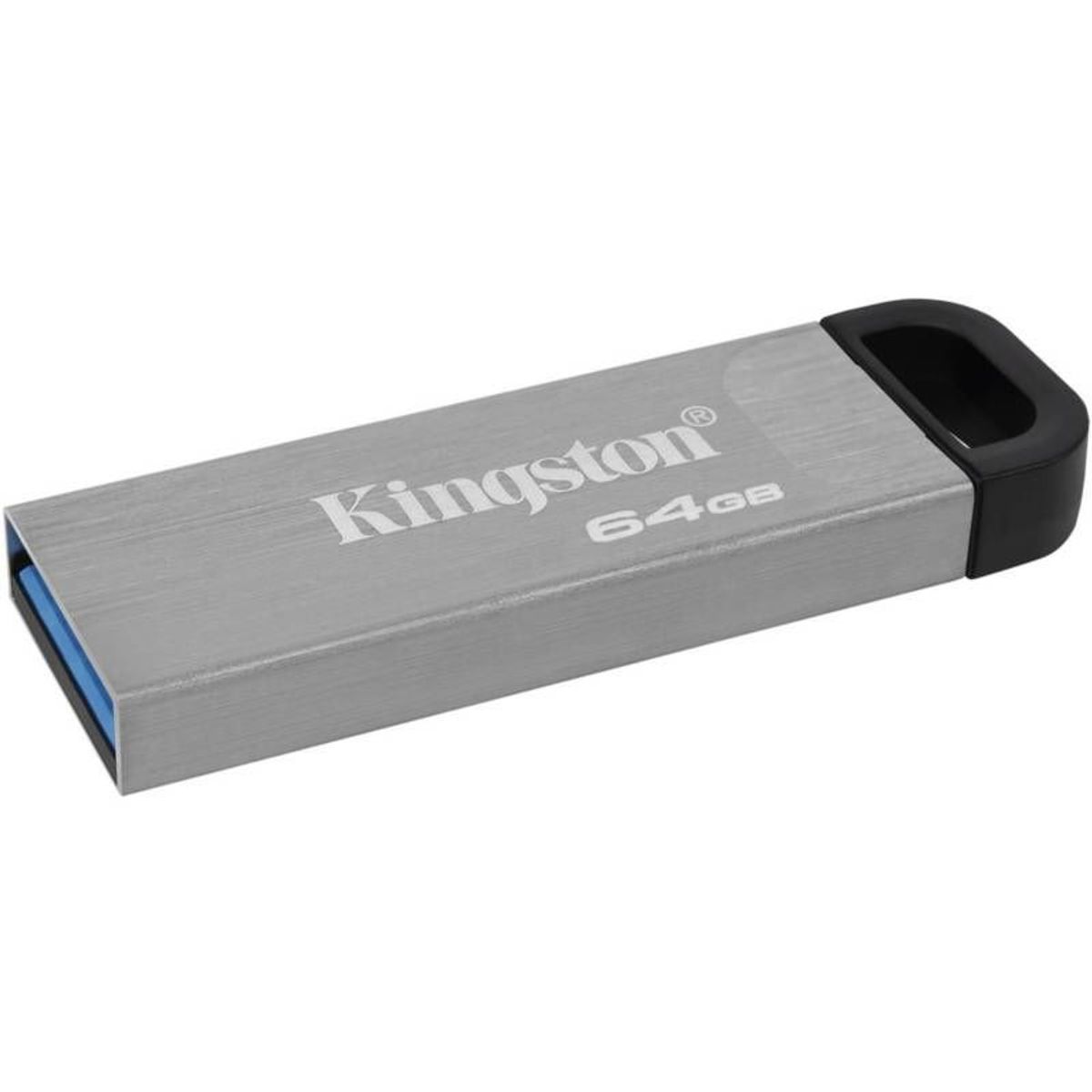 KINGSTON - MEMORIA USB KINGSTON DATATRAVELER KYSON 64GB COLOR PLATA