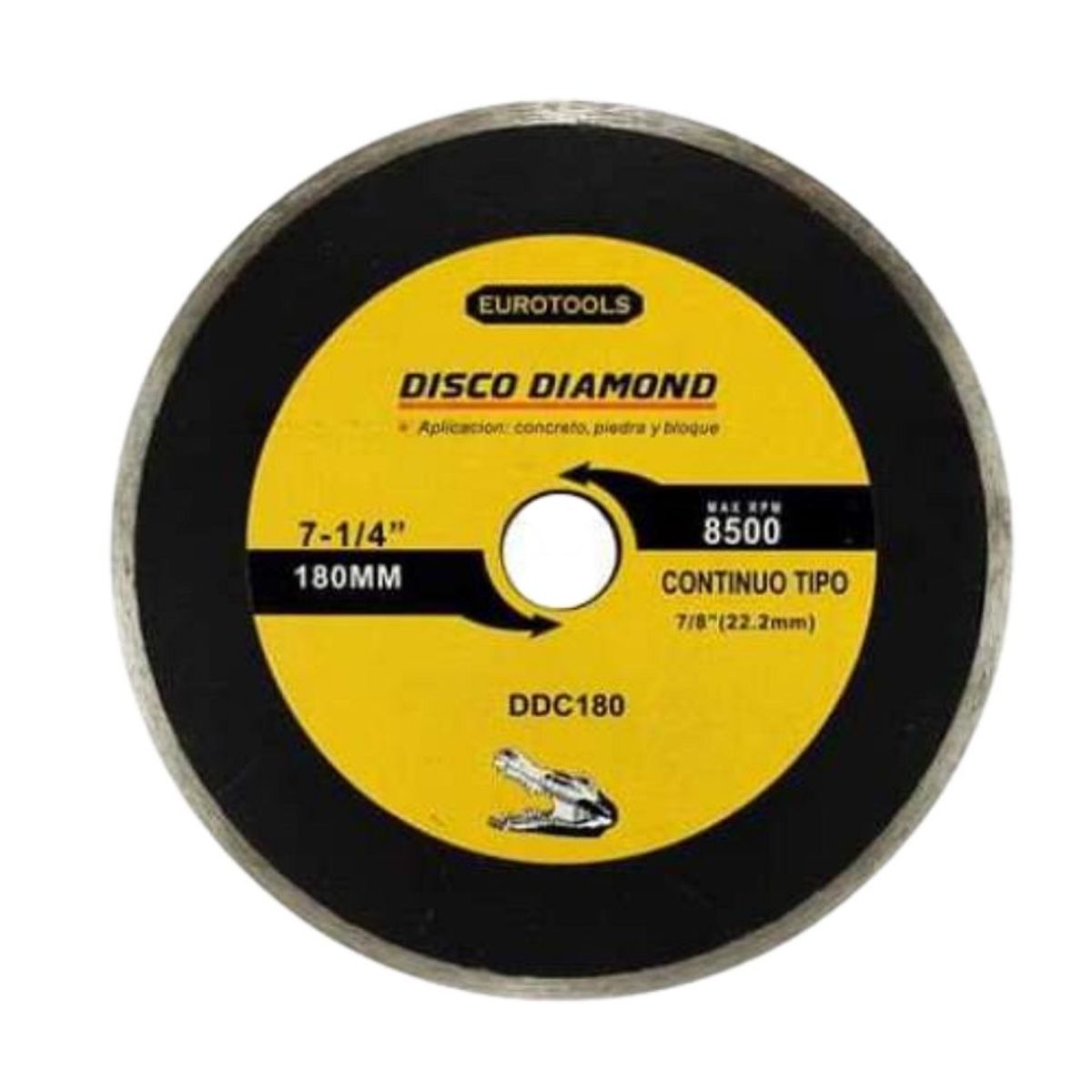 C AND A TOOLS - Disco Diamantado Continuo 4" C&A  - Amarillo