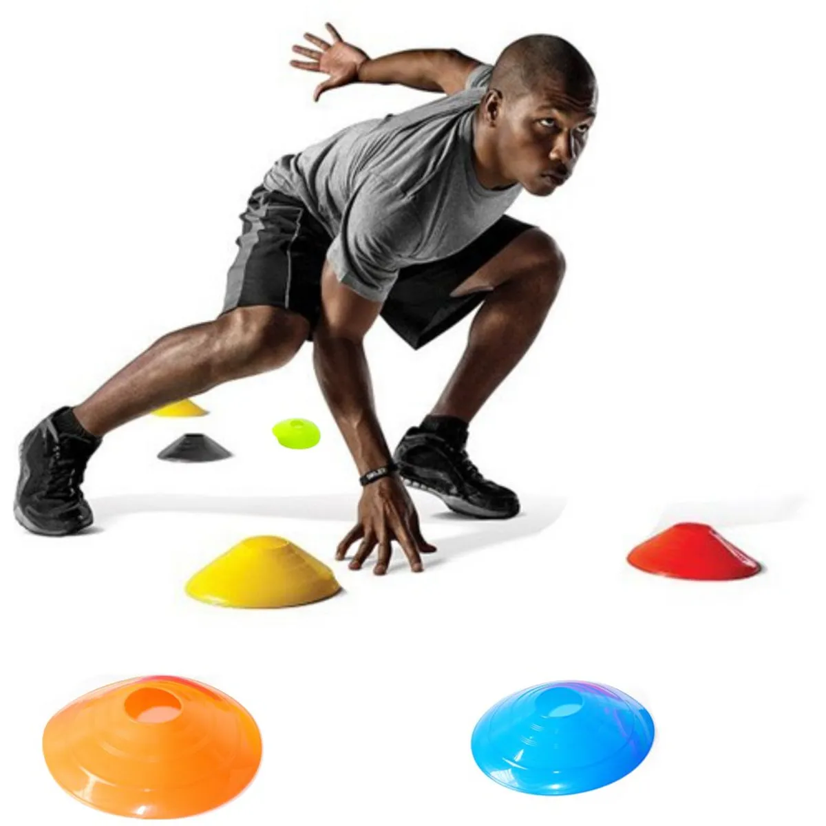 RUNNING SPORT PERU - Conos Tortuga Colores Variados 12 unidades