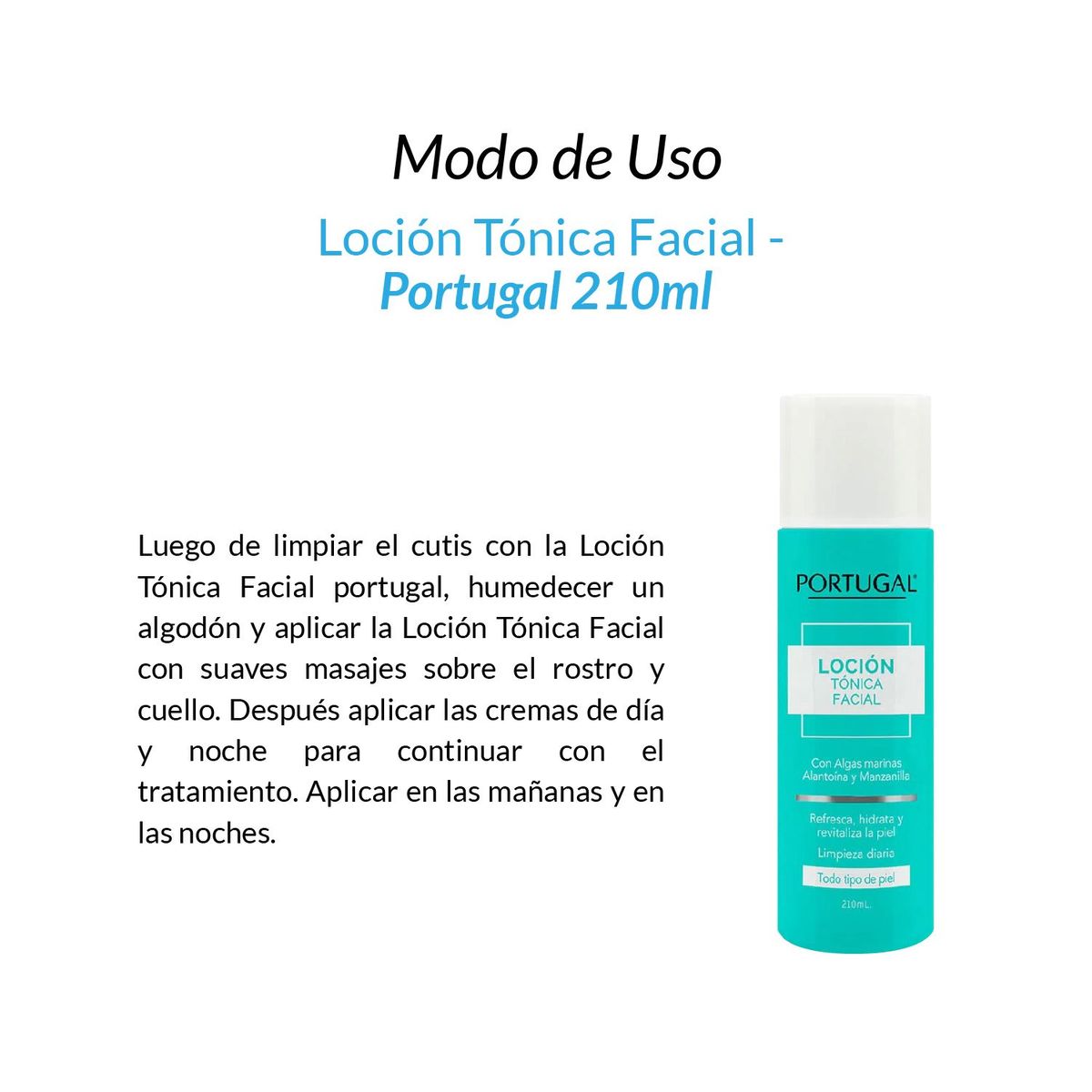 GENERICO - Loción Tónica Facial - Portugal 210ml