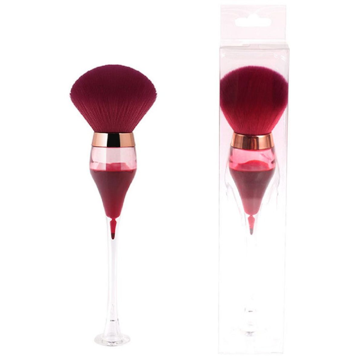 GENERICO - Brocha de Maquillaje para polvos sueltos facial uñas