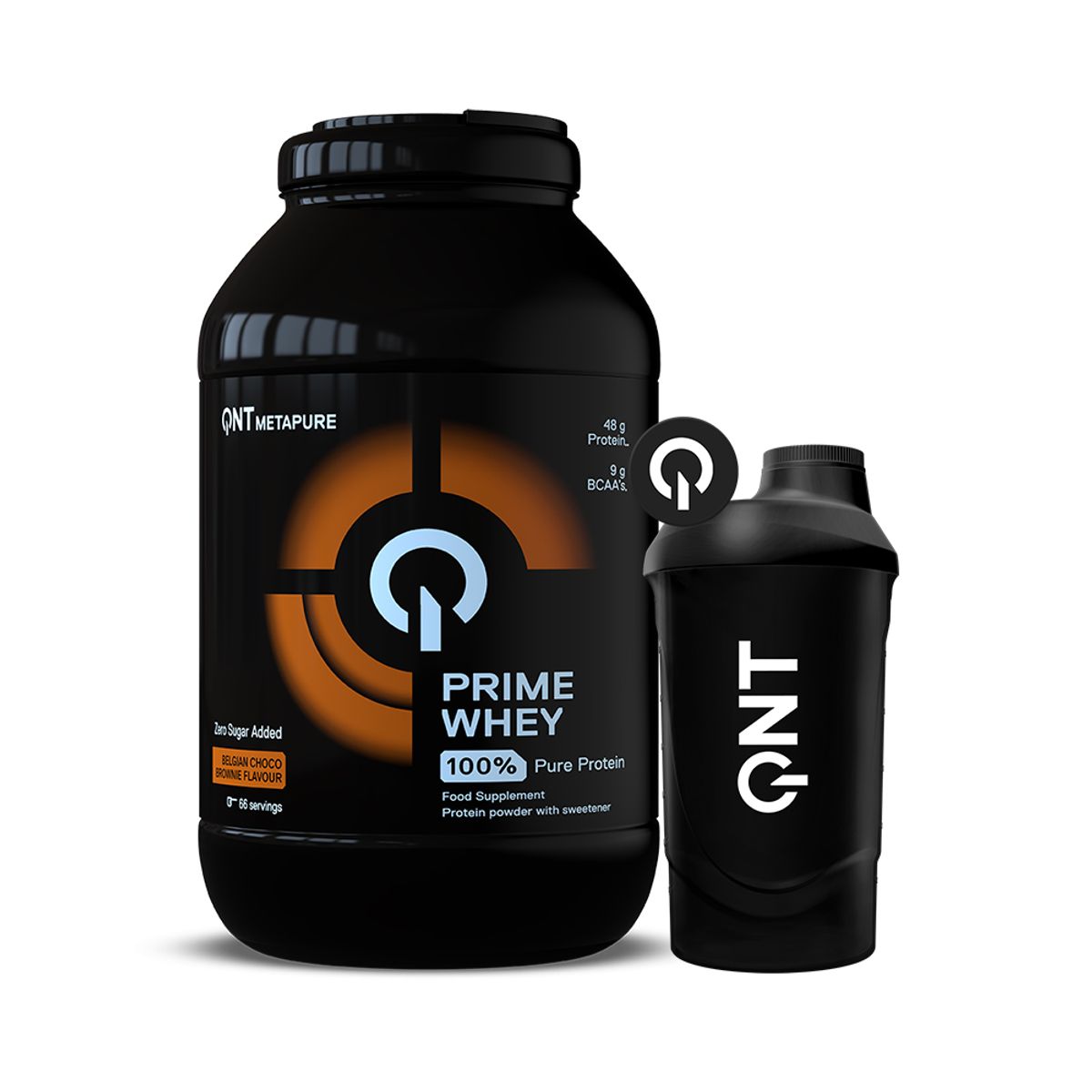 QNT - Proteina Prime Whey 4.4 Lb Chocolate Belga + Shaker QNT