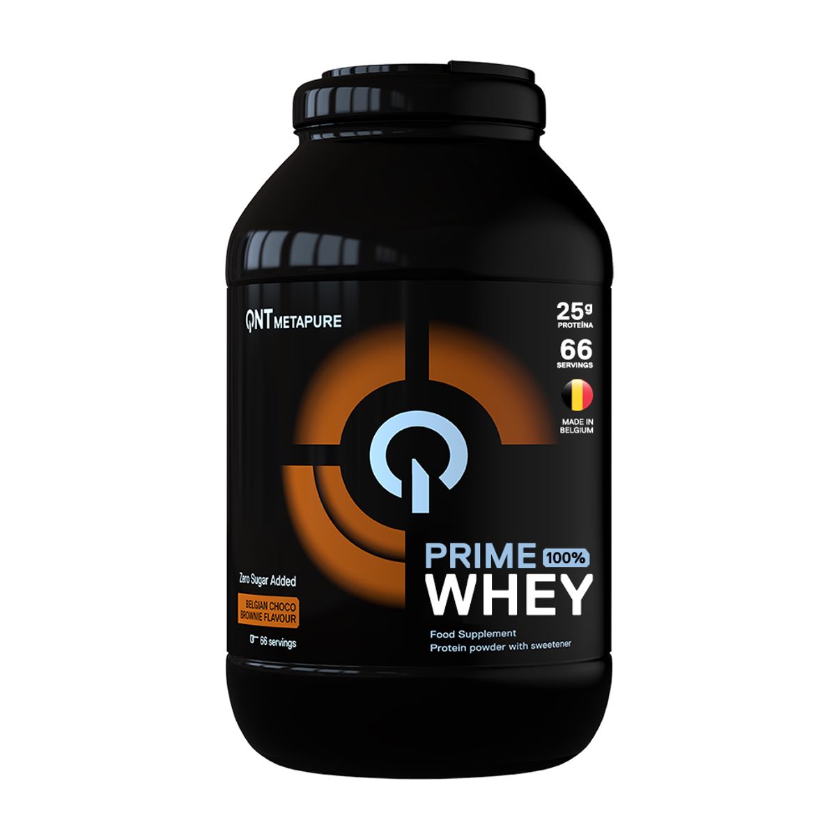 QNT - Proteina Prime Whey 4.4 Lb Chocolate Belga + Shaker QNT