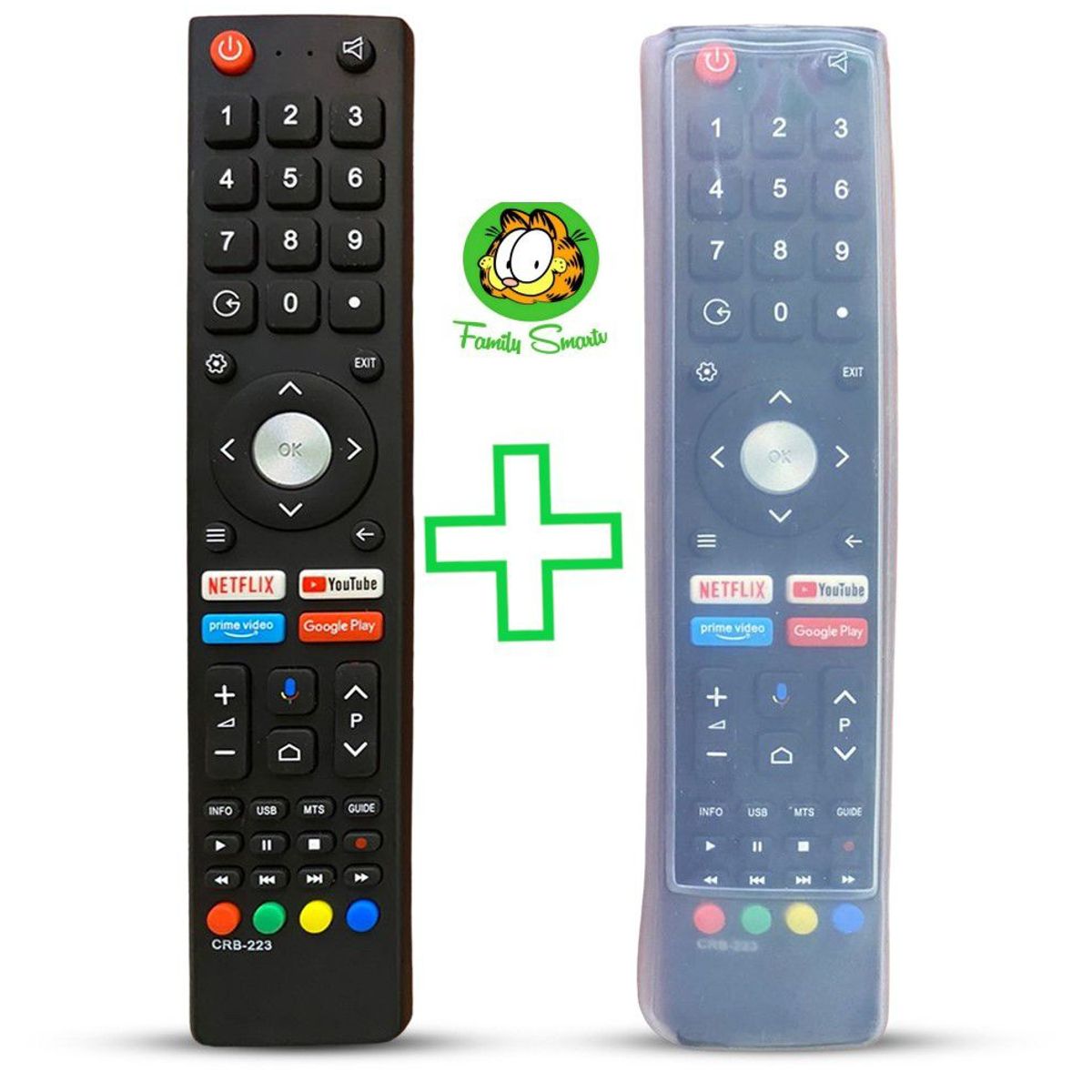 GENERICO - Control Remoto JVC RM-C3362 Android Tv  Funda Silicona suave
