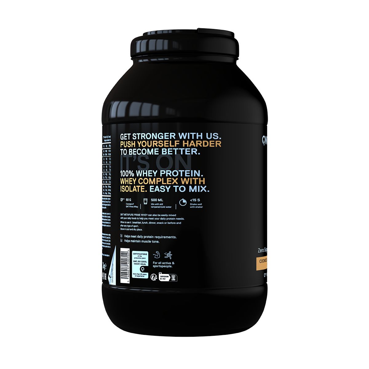 QNT - Proteína Prime Whey 4.4 Lb Cookies & Cream QNT