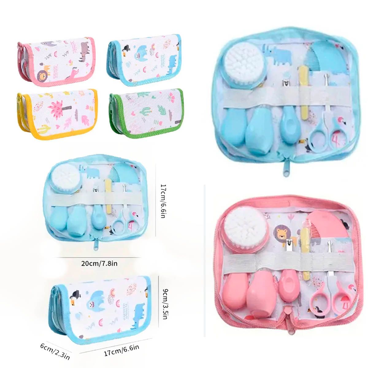 GENERICO - Kit Cuidado de Uñas Manicure Bebes celeste