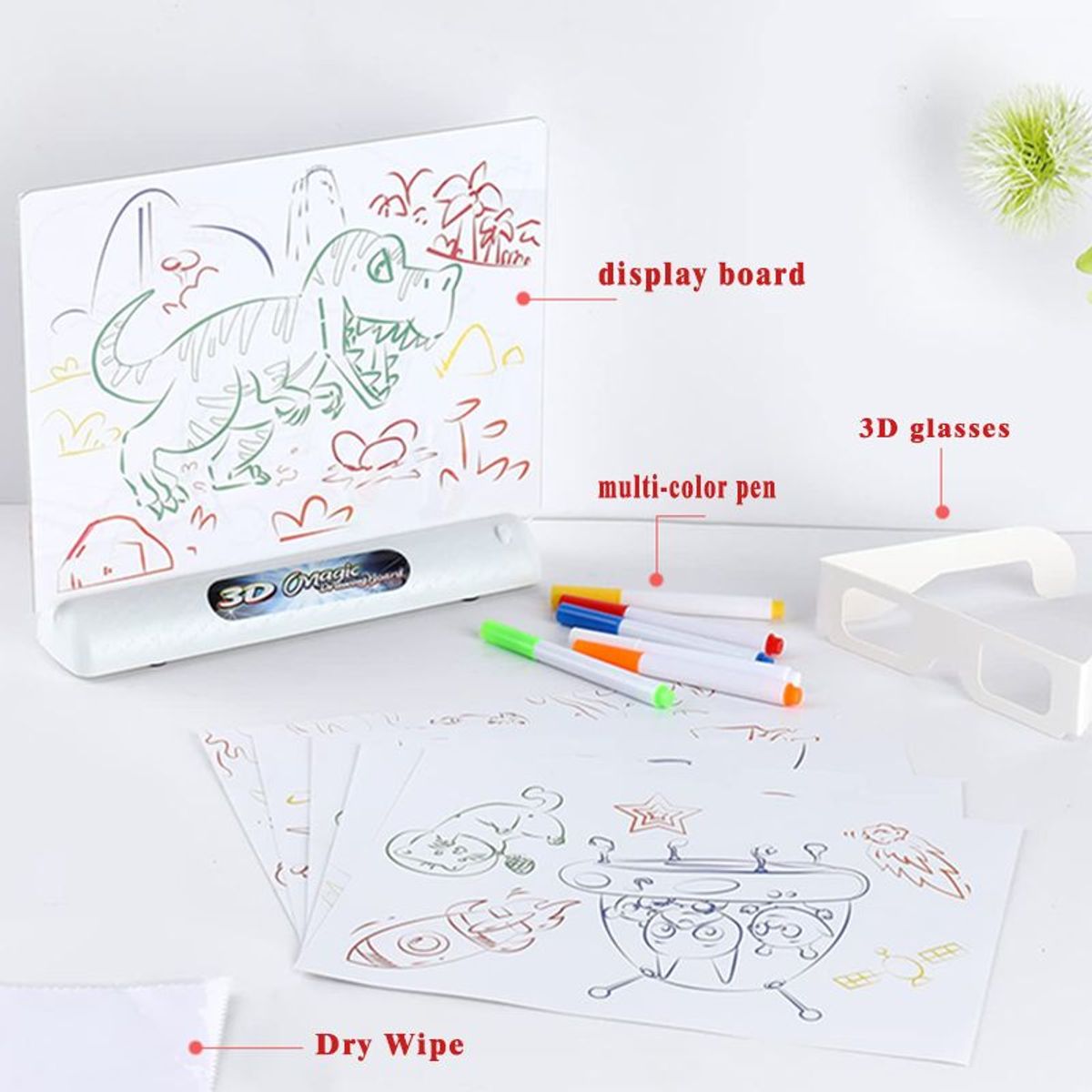GENERICO - PIZARRA MÁGICA EN 3D CON LUCES