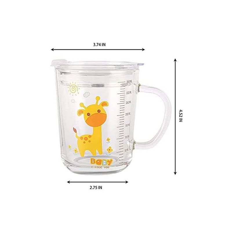 GENERICO - TAZA  ANTIDERRAME DE VIDRIO PARA BEBÉS 400ML