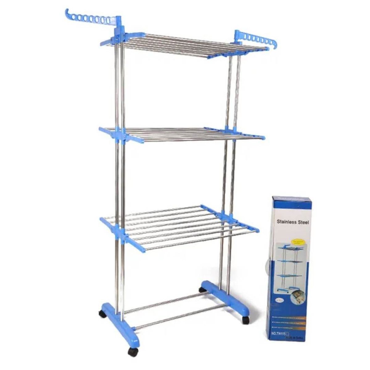 GENERICO - Tendedero Organizador Plegable de 3 pisos Tendal para Ropa