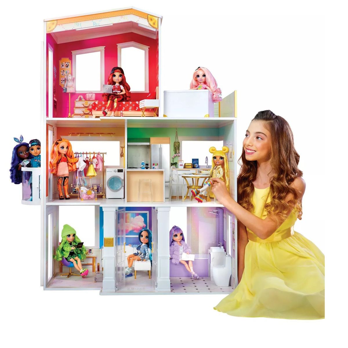 RAINBOW HIGH - Casa de MuÃ±ecas Rainbow High 50 Accesorios