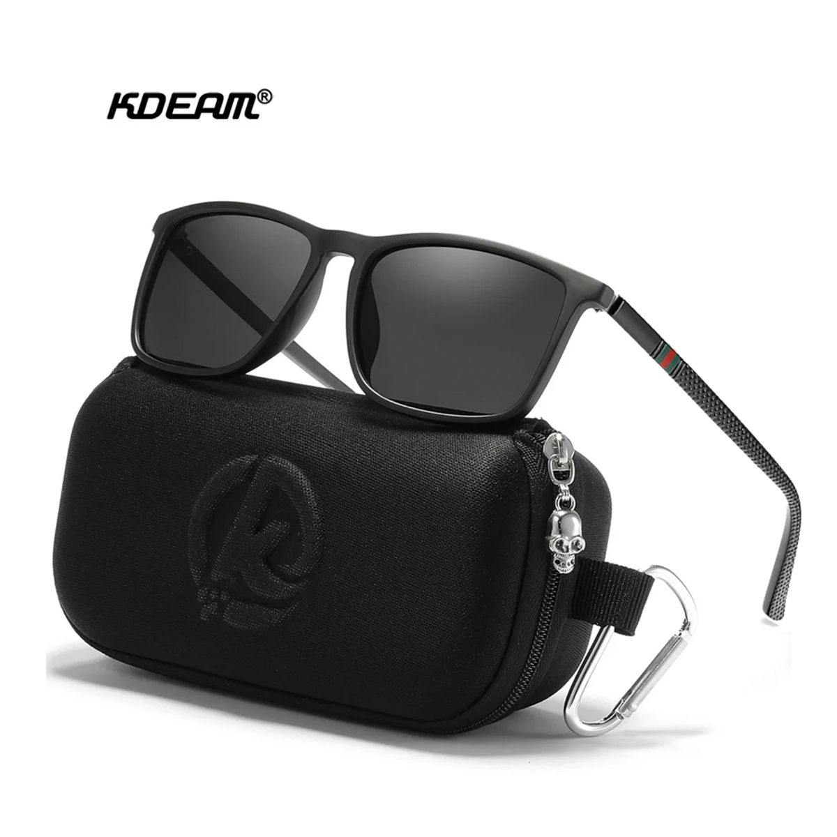 GENERICO - Lentes de sol polarizado Kdeam uv400 unisex Estuche - negro