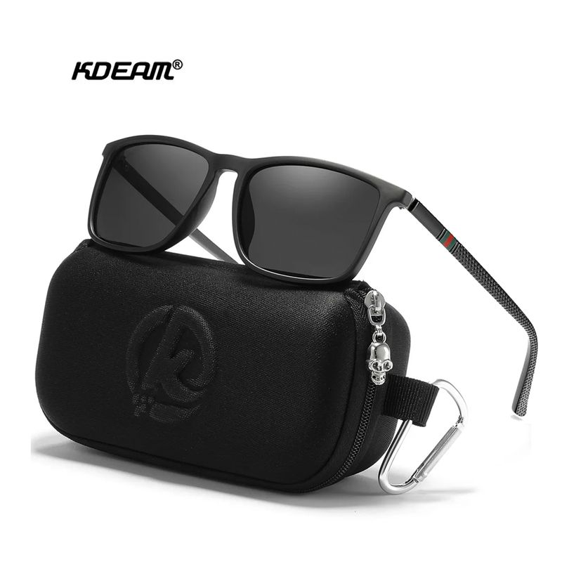 GENERICO - Lentes de sol polarizado Kdeam uv400 unisex Estuche - negro