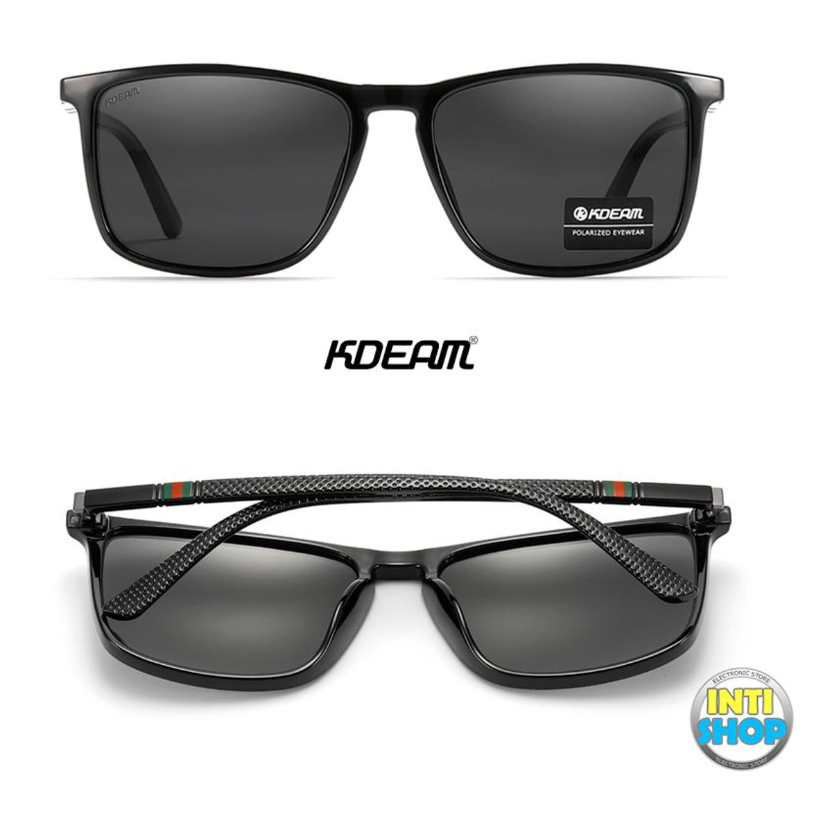 GENERICO - Lentes de sol polarizado Kdeam uv400 unisex Estuche - negro