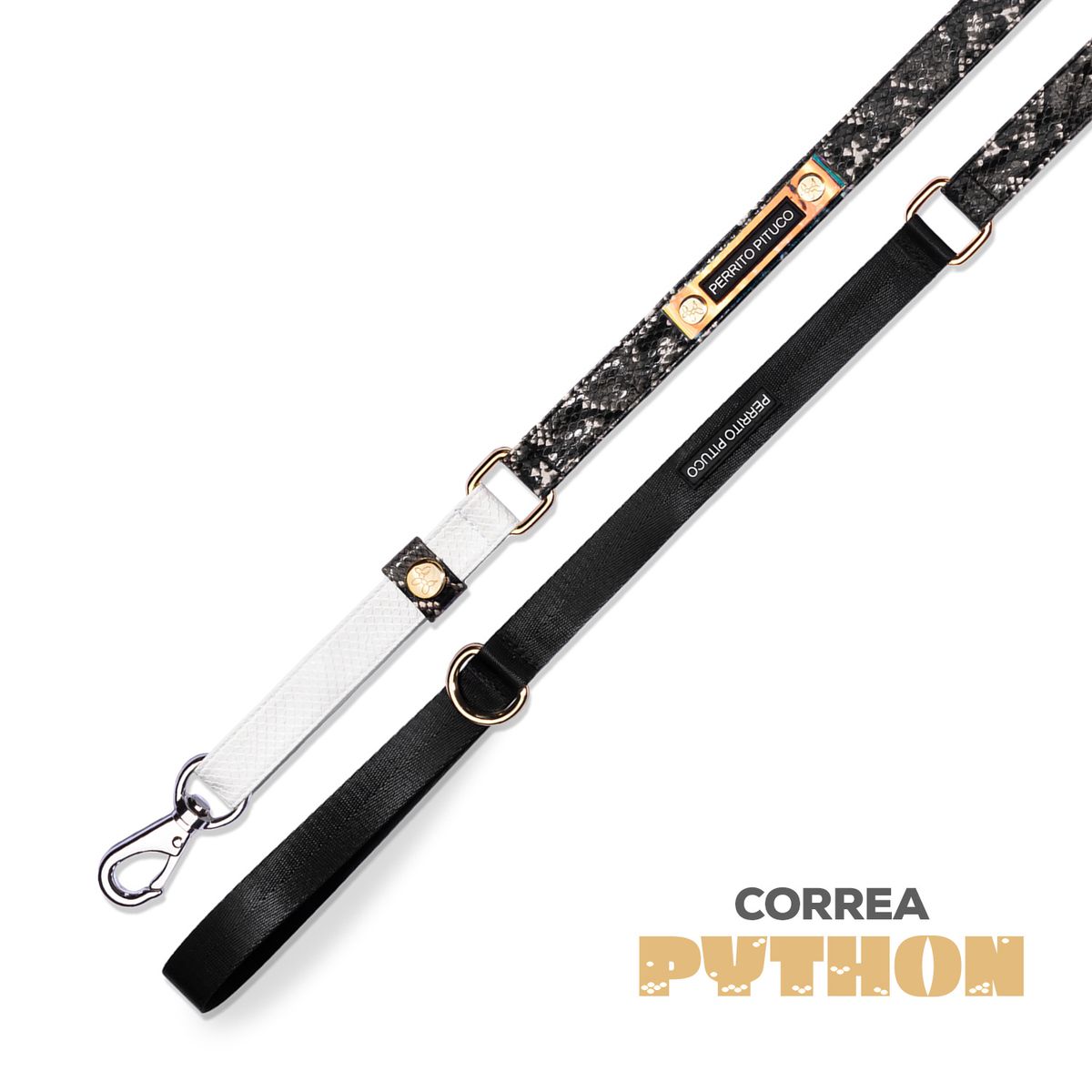 PERRITO PITUCO - CORREA PERRITO PITUCO PYTHON NEGRO