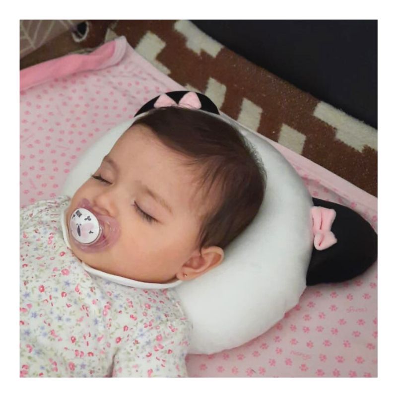 GENERICO - Almohada Anti Cabeza plana para bebé panda niña