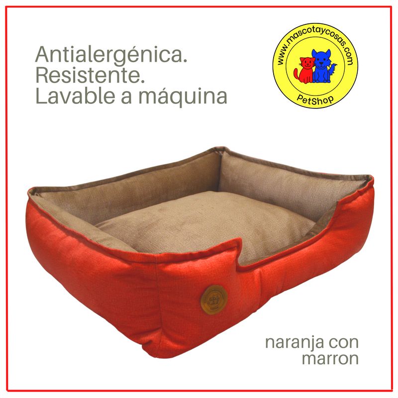 GENERICO - CAMA PARA PERROS 70X60CM TALLA L ANTIALÉRGICA Y LAVABLE
