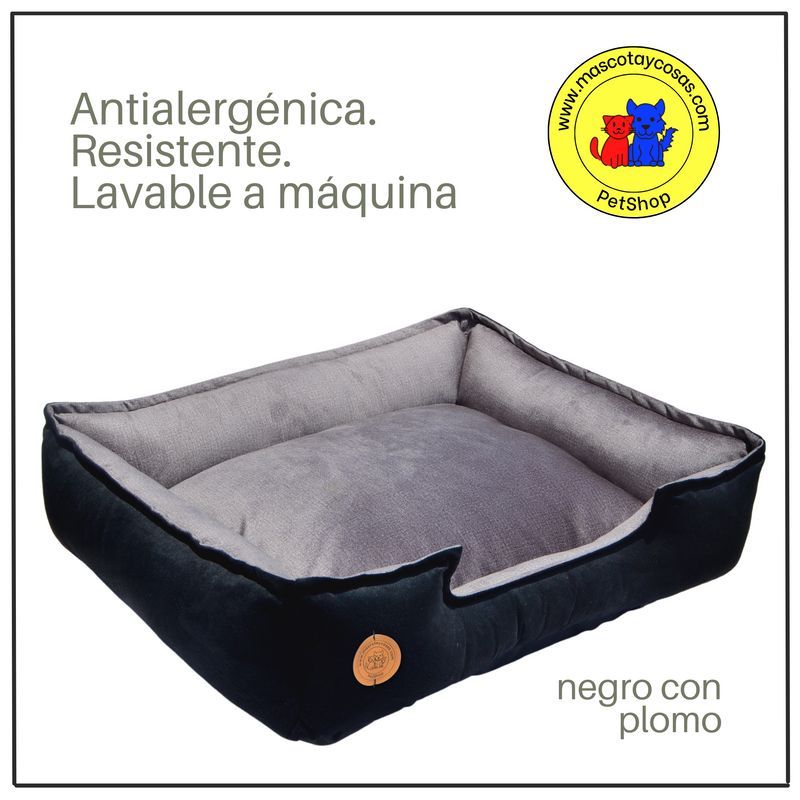 GENERICO - CAMA PARA PERROS 60X50CM TALLA M ANTIALÉRGICA Y LAVABLE