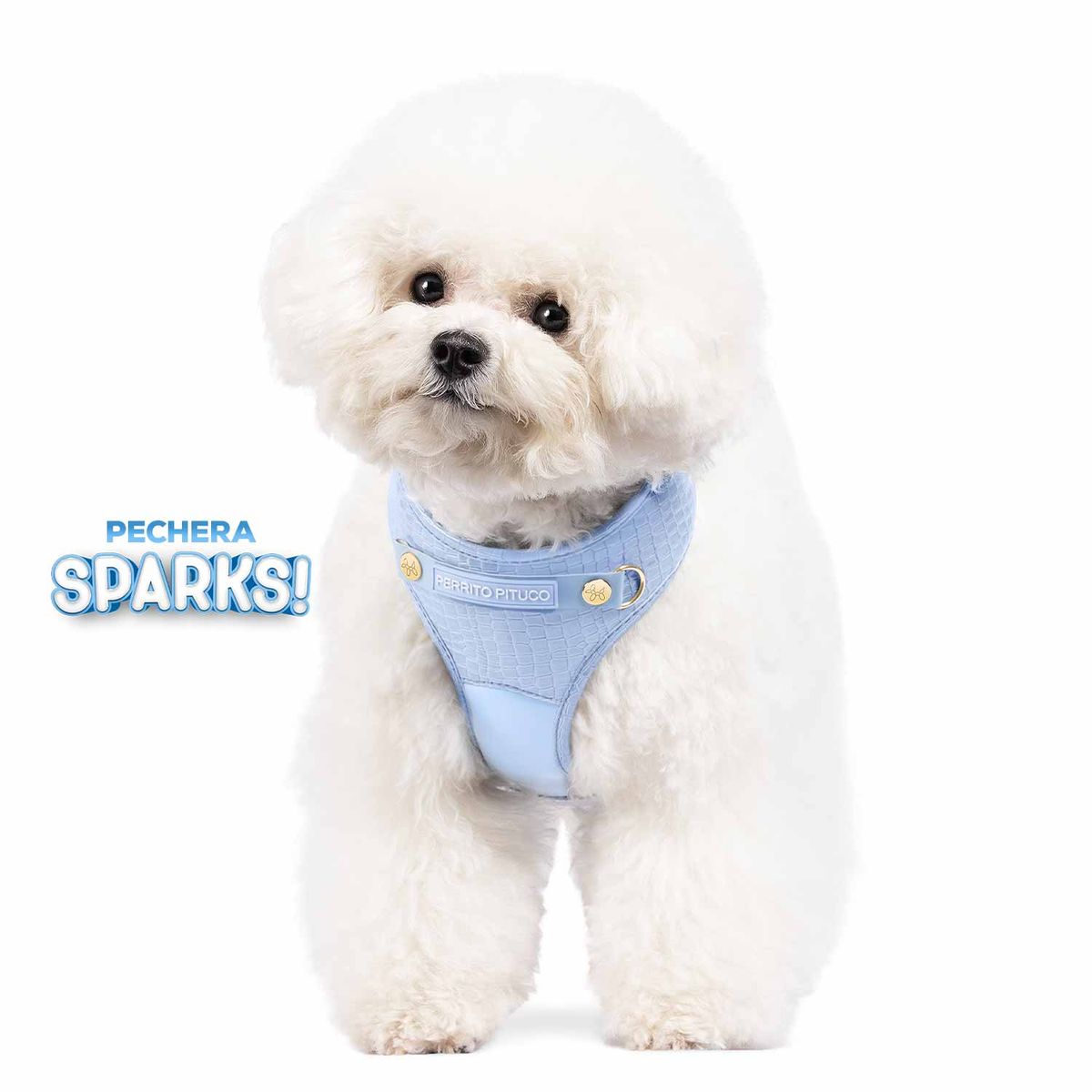 PERRITO PITUCO - PECHERA PERRITO PITUCO SPARKS CELESTE TALLA M