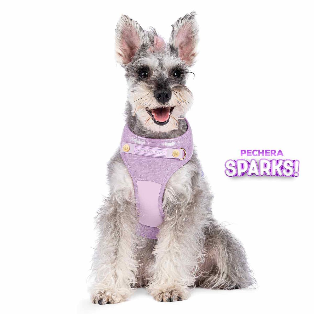 PERRITO PITUCO - PECHERA PERRITO PITUCO SPARKS LILA TALLA S PLUS