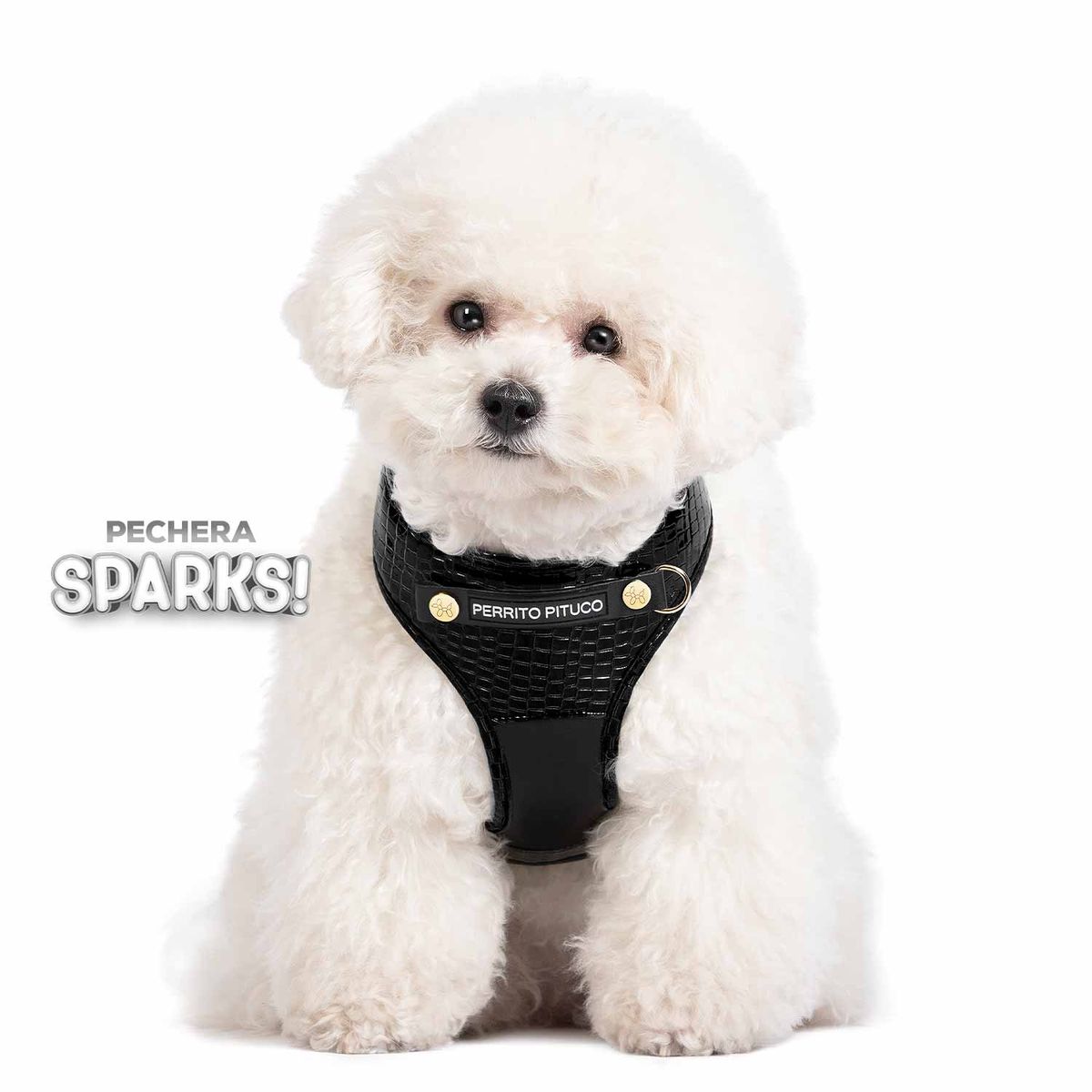 PERRITO PITUCO - PECHERA PERRITO PITUCO SPARKS NEGRA TALLA L