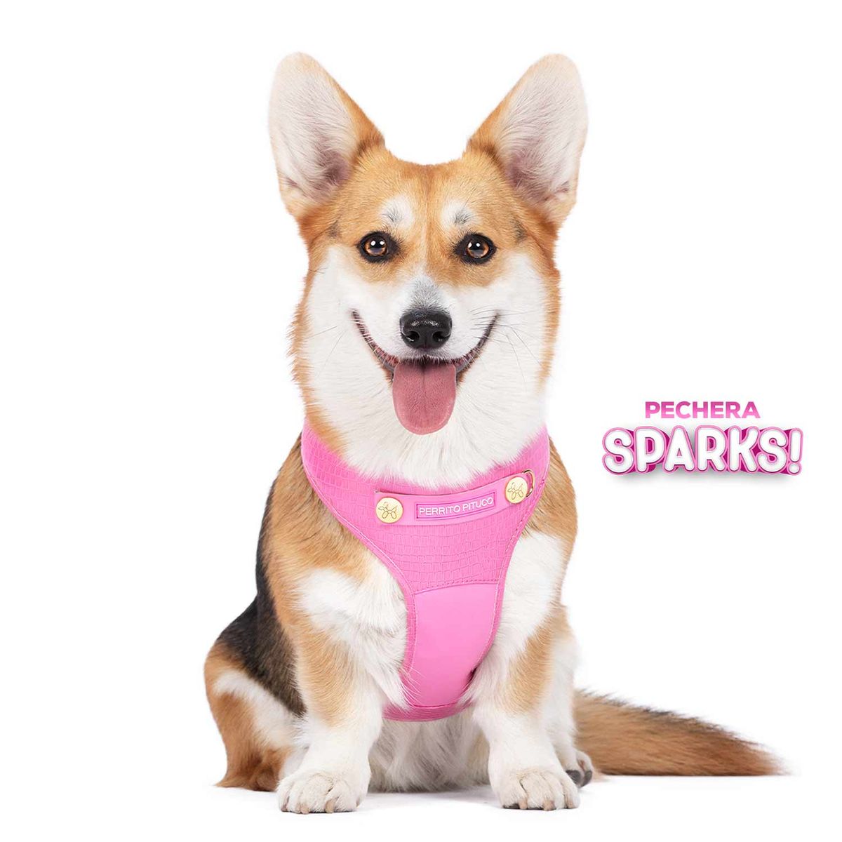 PERRITO PITUCO - PECHERA PERRITO PITUCO SPARKS ROSADA TALLA M
