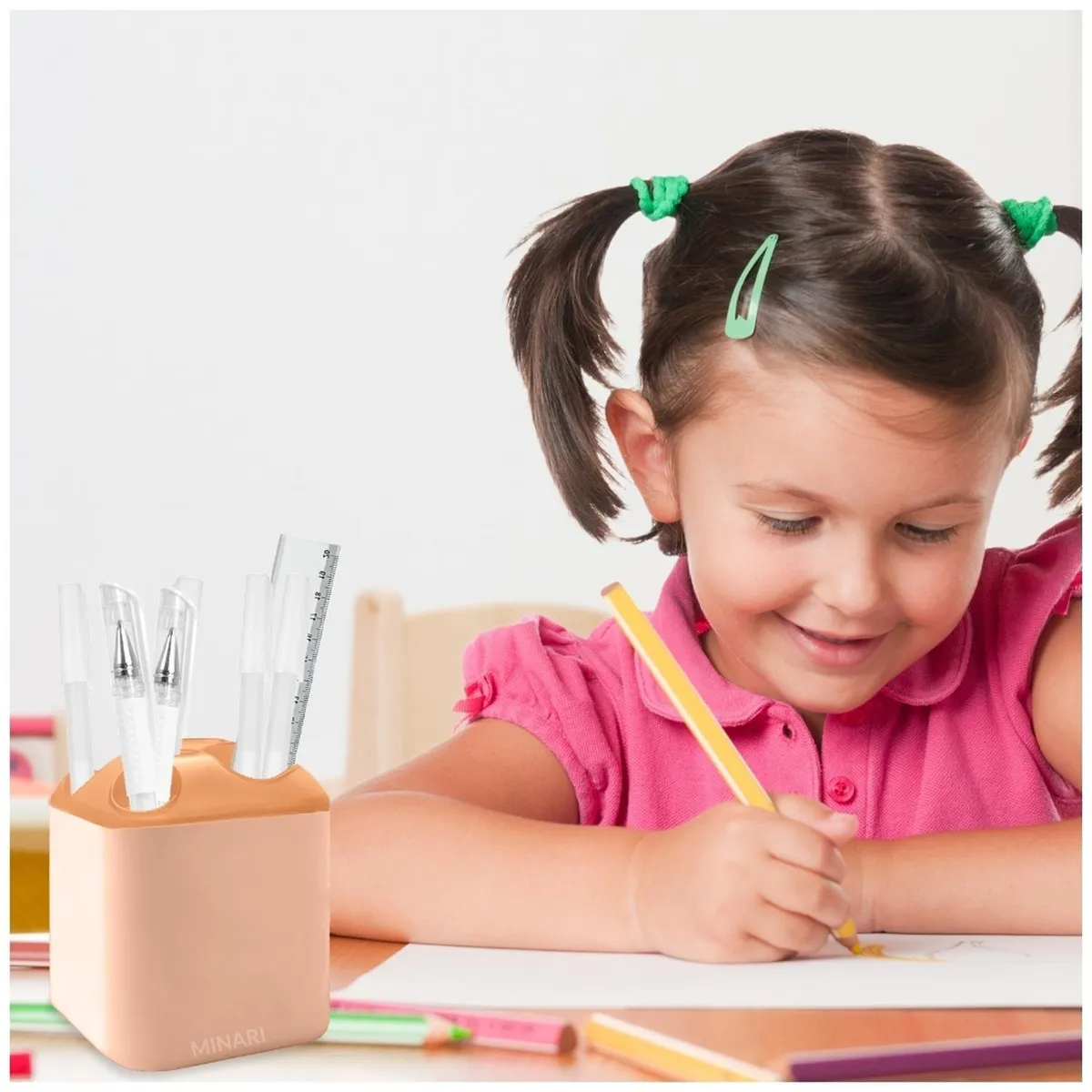 MINARI - Organizador de Escritorio Porta Lapiceros Plumones RS C20