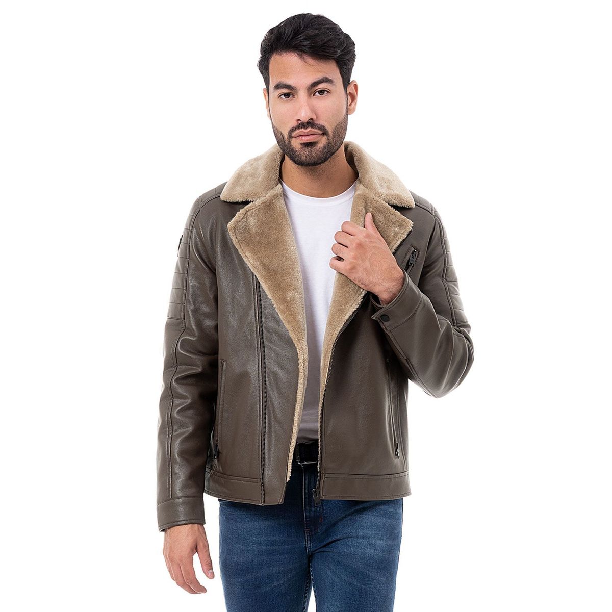 PIONIER - Casaca Cuerina Hombre Jassha Pionier