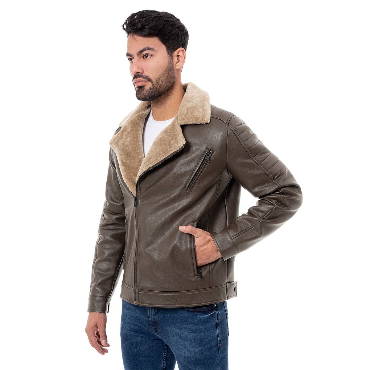 PIONIER - Casaca Cuerina Hombre Jassha Pionier