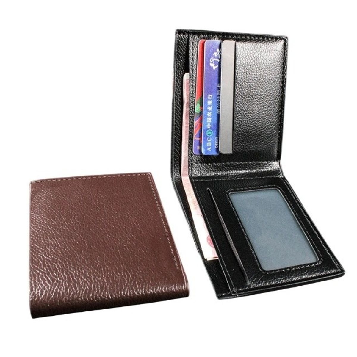 GENERICO - Billetera Cartera Marrón Para PU Premium Hombre Regalo Genieka