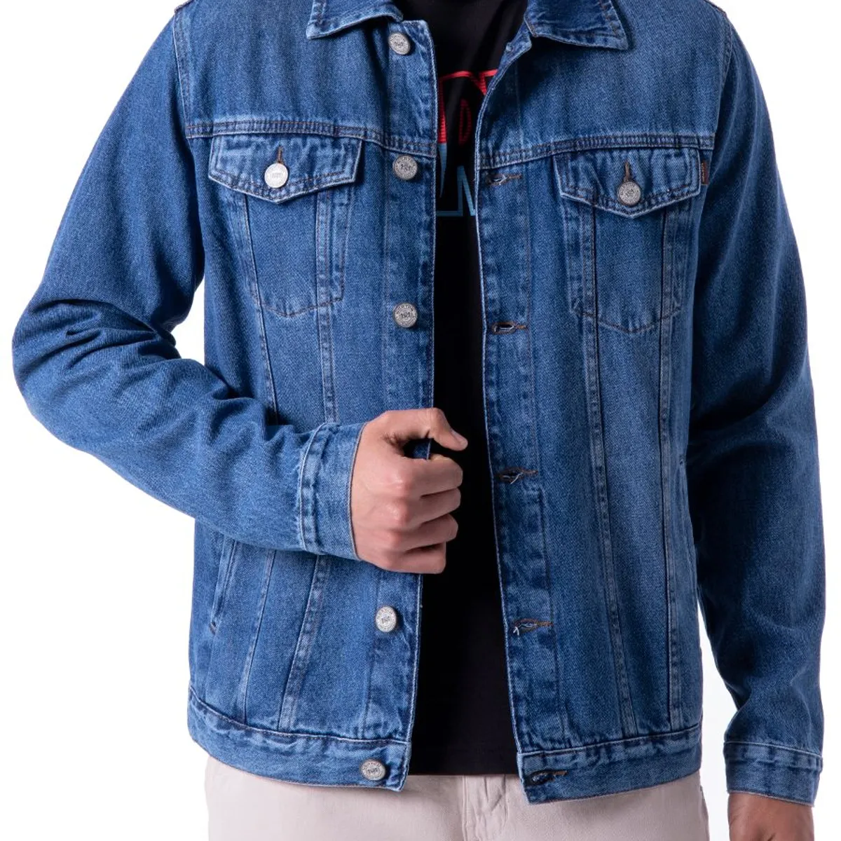 NORTON - CASACA OVERSIZE JEAN RING MABELIN TOTAL CRISTAL