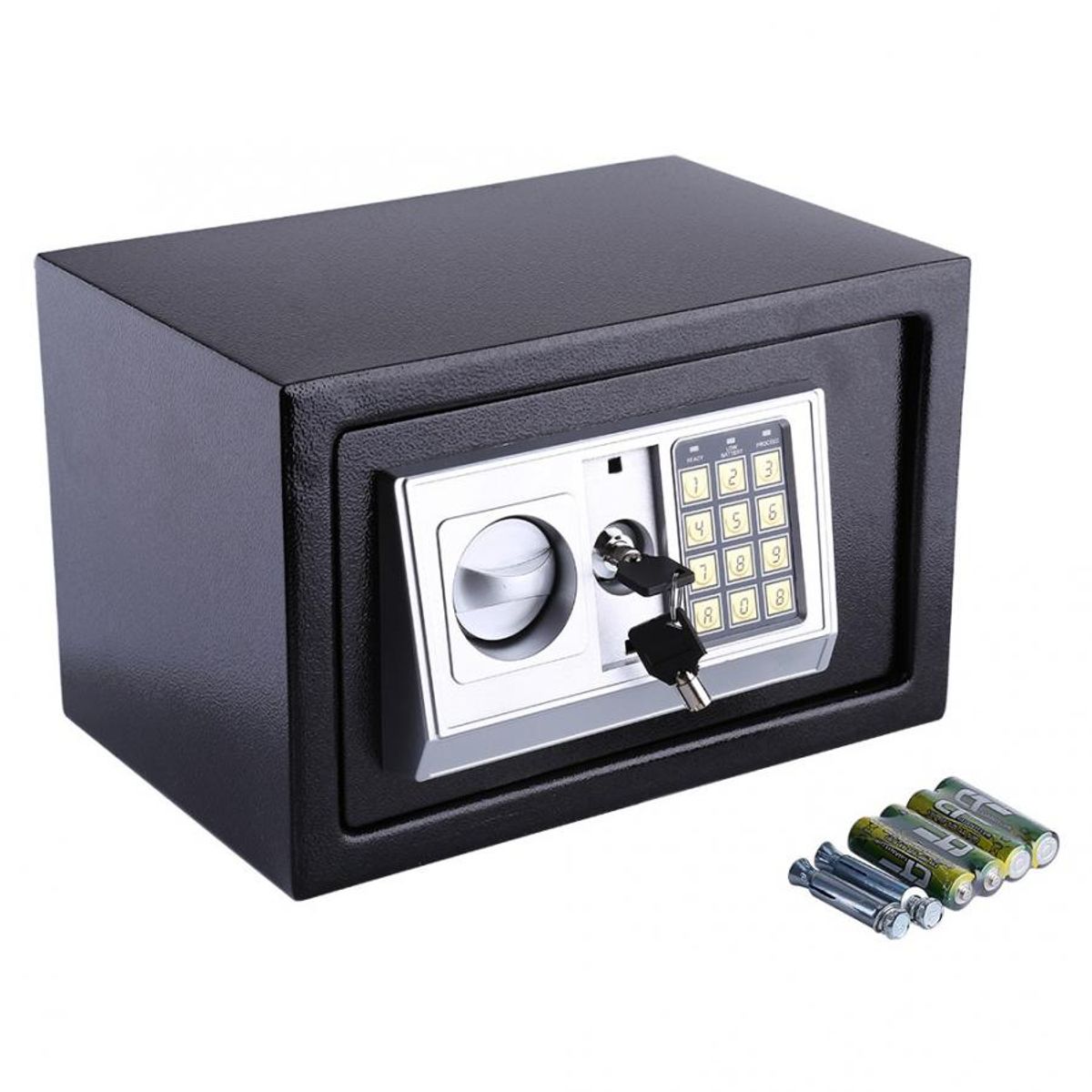Caja Fuerte 6L de Seguridad Inteligente con Clave y Llave, marca OEM - Foto Principal