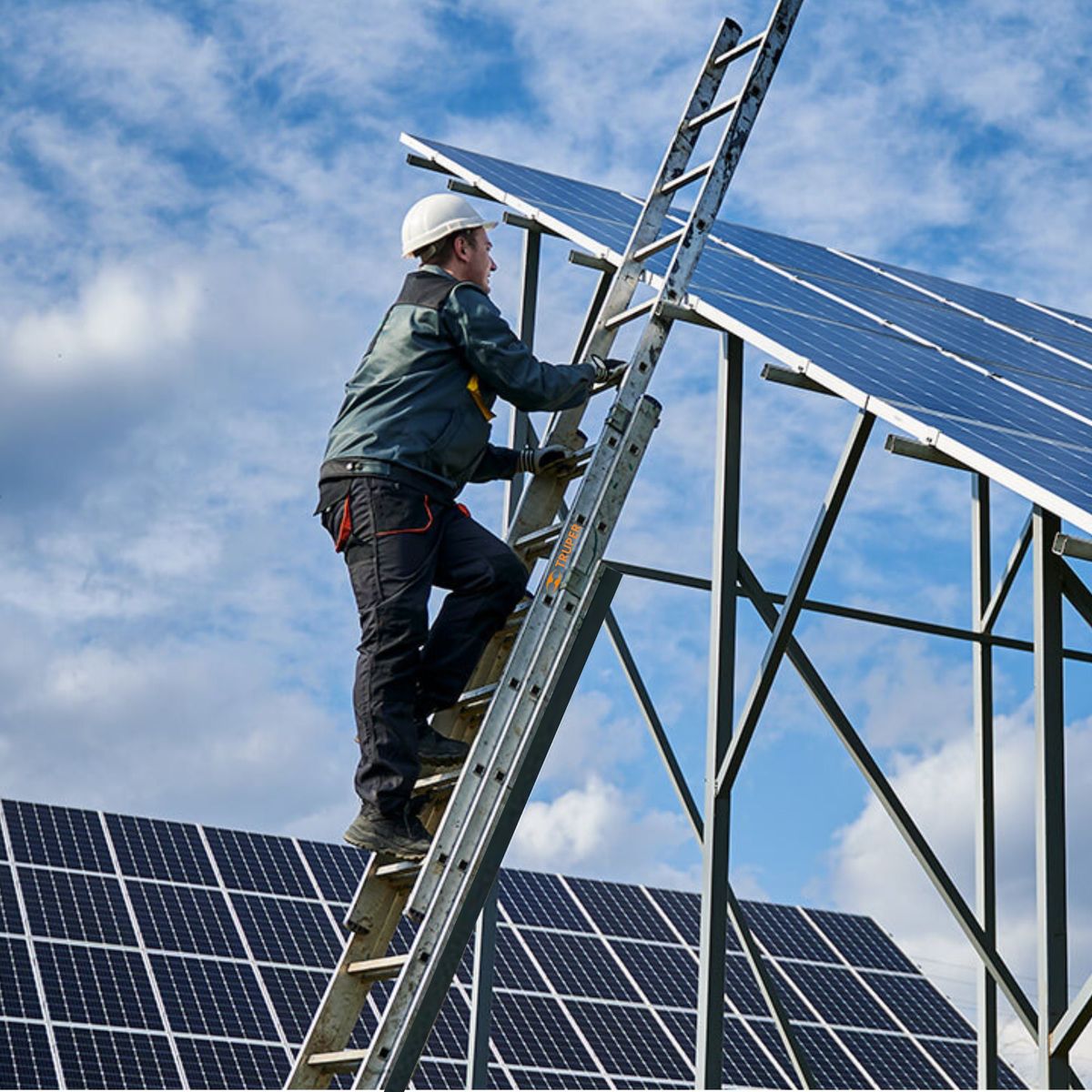 TRUPER - Escalera telescópica 20 peldaños, Truper