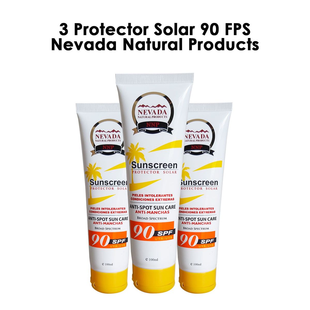 NEVADA NATURAL PRODUCTS - 3 Protector Solar 90 SPF Nevada Natural Products