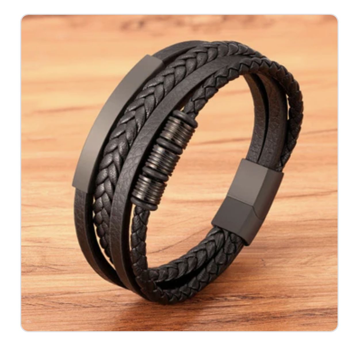 AURELA - Pulsera de Cuero para hombres